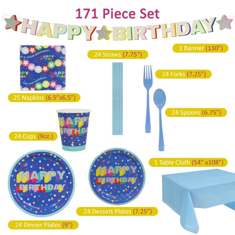 Set Stoviglie Mid Century Per 20 Persone - Piatti, Tazze E Tovaglia Vintage Per Feste A Tema